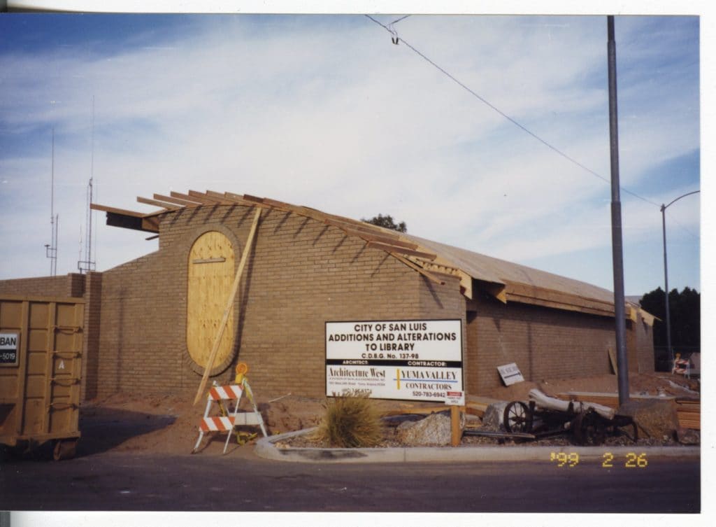 San Luis Library renovation, 1999